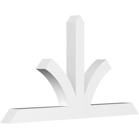 Ekena Millwork Richland Architectural Grade PVC Gable Bracket, 60"W x 32 1/2"H x 4"D x 4"F, 13/12 Pitch GBP060X33X0404RIC00